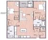 2 Bedroom 2 Bathroom Sto Floor Plan